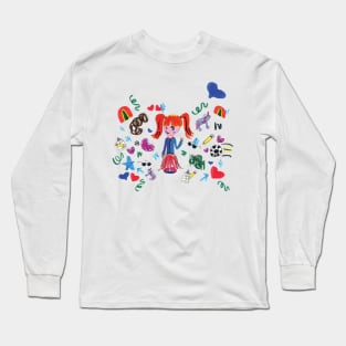 "Get Creative!" Doodle Long Sleeve T-Shirt